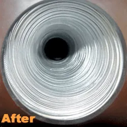 after - perfectly clean duct